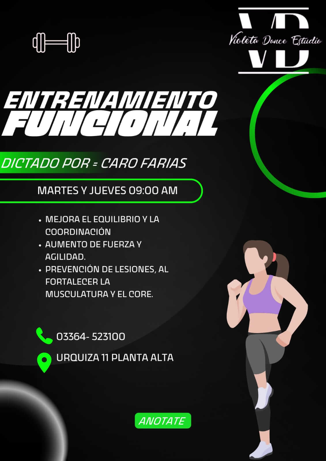 Flyer de Nueva Actividad Funcional